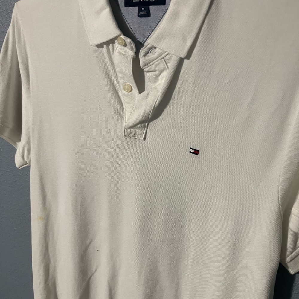 White Tommy Hilfiger polo